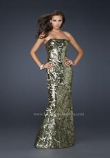 2012 La Femme Prom Dresses 17454.  Available in Gold, Silver